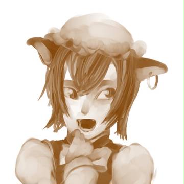 東方楽描き単色水彩5