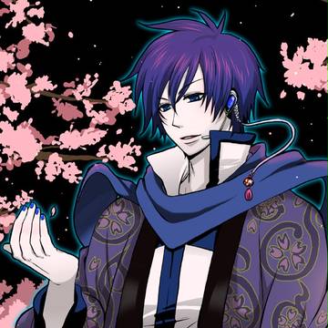 夜桜とカイト