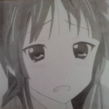 けいおん！　秋山澪を描いてみた！