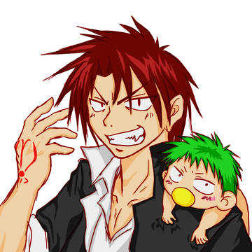 (練習絵)　男鹿＆ベル坊