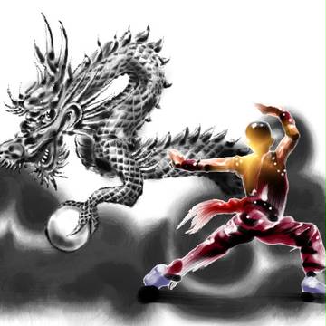 龍と小林拳