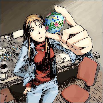 バラと忘れな草