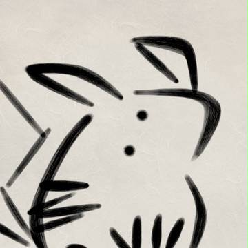 筆書きピカチュウ