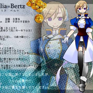 【ぴくふれ】ヴァーリア=ベルツ【蒼騎士】