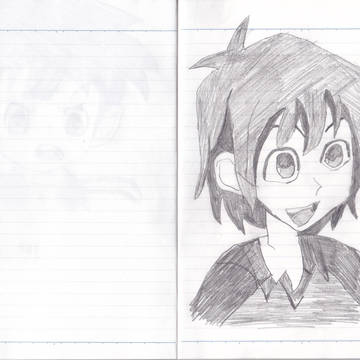 初心者絵描きの模写　イナイレ半田くん