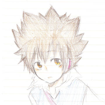 久しぶりに描いたツナorz