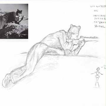 自戒・お絵描き実技3日目-・写真を模写