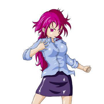 アニメ塗りしてみた(影のみ…)
