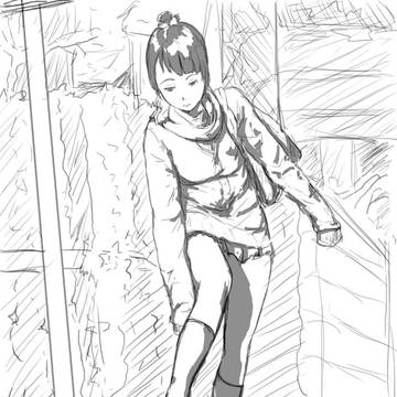 模写、陰影+