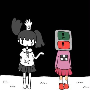 モノ子と窓付き