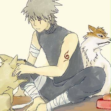 暗カカと忍犬