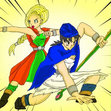 DQ5主人公＆ビアンカ塗らせていただきました