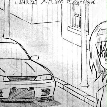 R32GT-Rとアリス