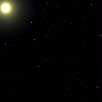 月と星空