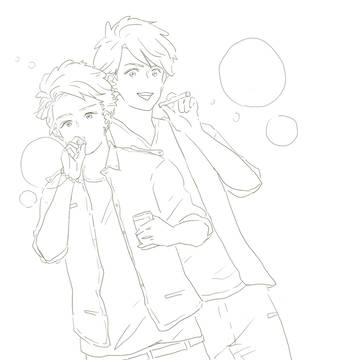 山塗り絵