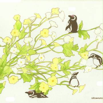 ペンギンとかすみ草