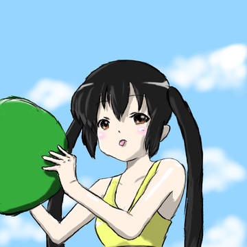 【描いてみた】あずにゃん【けいおん！】
