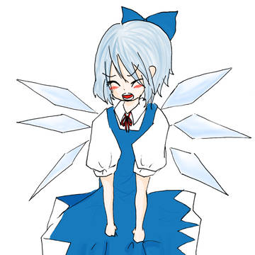 落書きチルノに色を塗ってみた