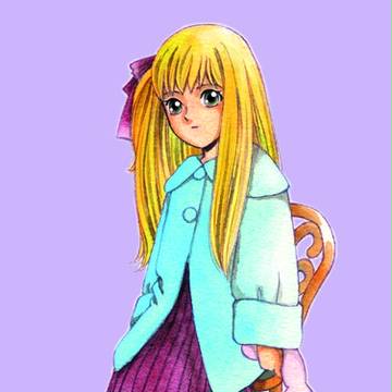 うさぎのぬいぐるみを持つ女の子