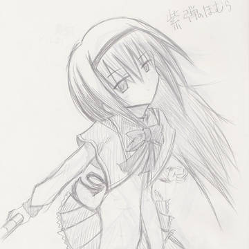 紫弾のホムラ（下書き）