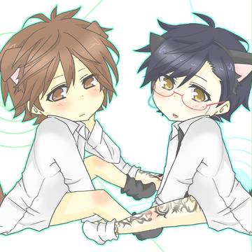 わんことにゃんこ。
