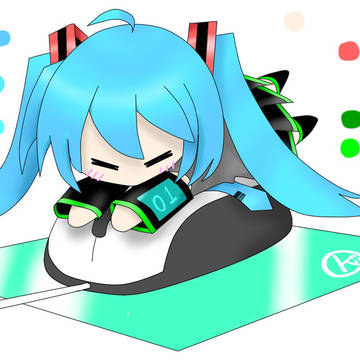ミクさんがマウスから離れない