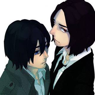 黒服と謎男