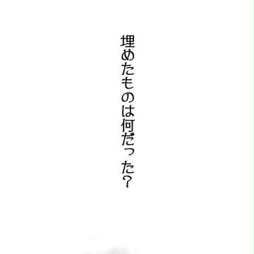 埋めたものは何だった？