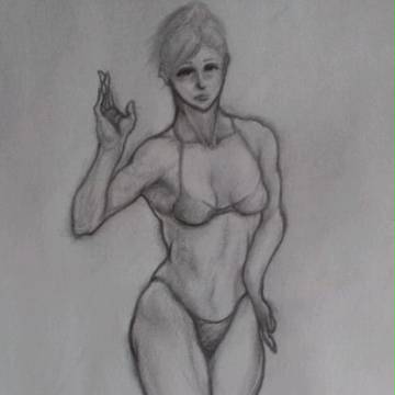 筋肉質な女体