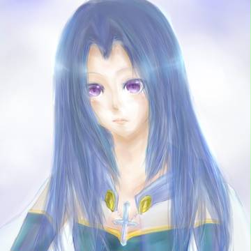 青い人