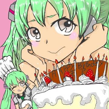 ケーキとミクさん