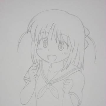 落書き　明日葉ちゃん