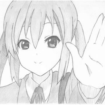 一応、中野梓を描いてみた。