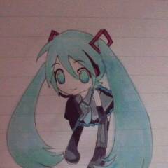 初音 模写。