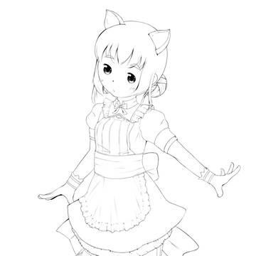 FNO 猫ミミメイド (現在使用中のキャラ)