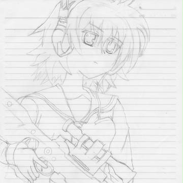 【落書き】またまた緋弾のアリアよりレキ