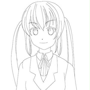 あずにゃん線画