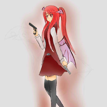紅魔の小悪魔さん描いてみた