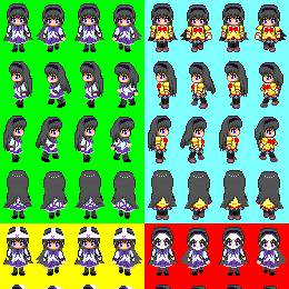 ＲＰＧツクールＸＰ素材　暁美ほむら・他セット