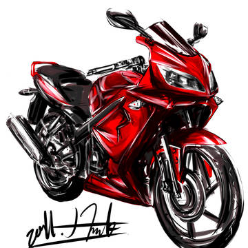 huge heavy motorbikes 習作