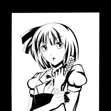 魂魄妖夢切り絵原画