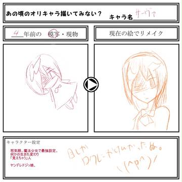 【イメレス】痛いキャラの設定【四年前の自分】