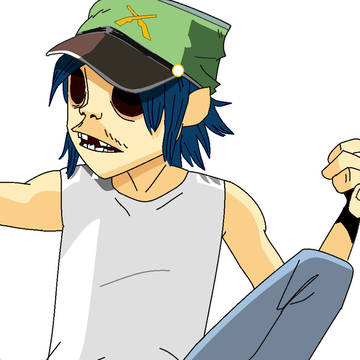 ペイントとマウスでGORILLAZ