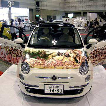 JACK＞LIVE PAINT SHOW＝CAR／FIAT500