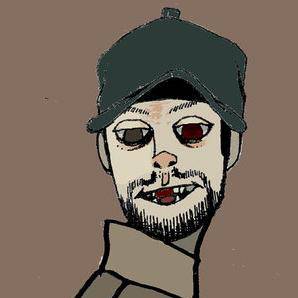 番犬さんをゴリラズの画風で描いてみた