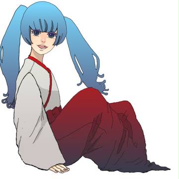巫女ミク描いてみた