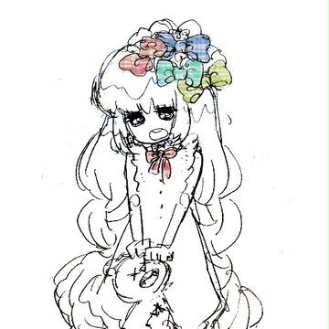 チェックのリボン
