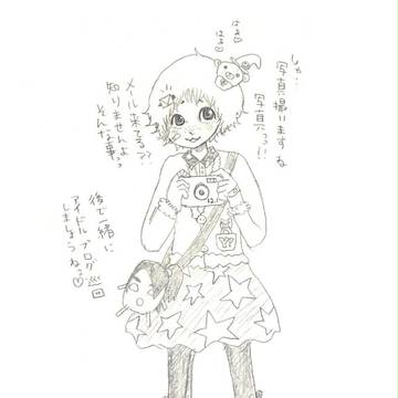 【携帯】写真撮影とアイドルブログ巡回【擬人化】