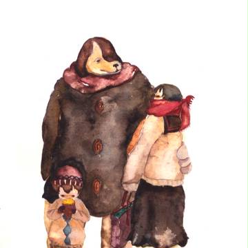 吾郎さんと千代子さん（冬）