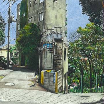 螺旋階段のある家　板橋区志村